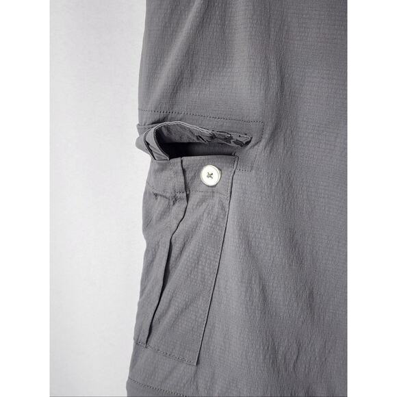 PrAna Pants Womens Size 8 Gray Sage Convertible Cargo Hiking Nylon Stretch - Picture 8 of 16